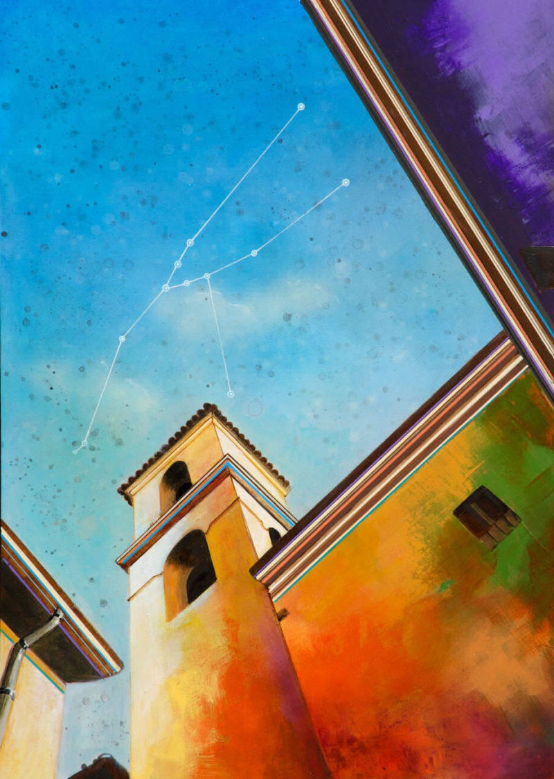 Better to look up (Taurus) - Acrylic on board | Al Mazzaglia Art